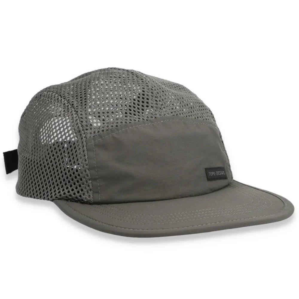 Topo Designs Global Hat Charcoal Angle