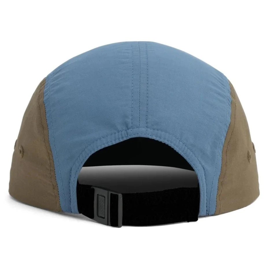 Topo Designs Nylon Camp Hat Stone Blue Block Back