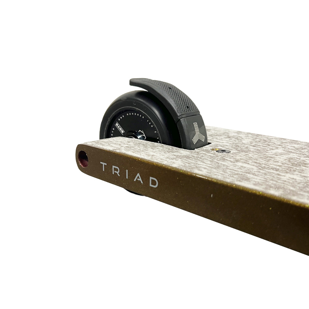 Triad Bronze Street Custom Scooter Welded dropouts and Thickboys Fuzion