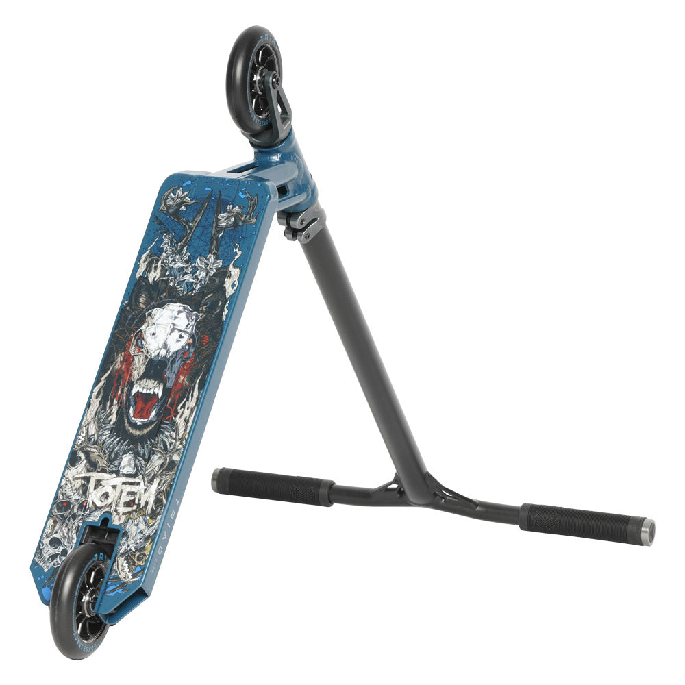 Triad C120 Totem Teal / Titanium Complete Scooter Left Pyramid View