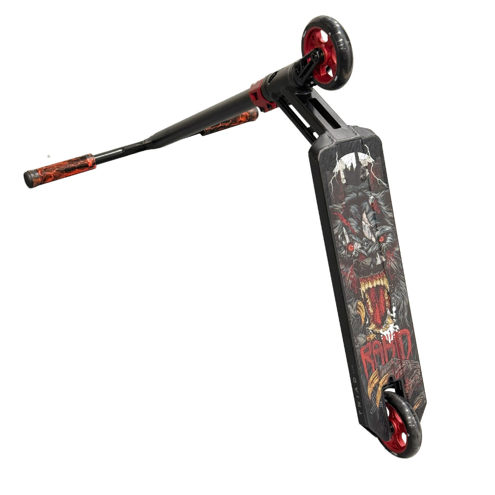 Trianyty Park Custom Scooter Black red Bottom Deck Design