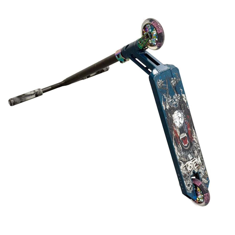Trianyty Park Custom Scooter Neo Teal Bottom Deck Design
