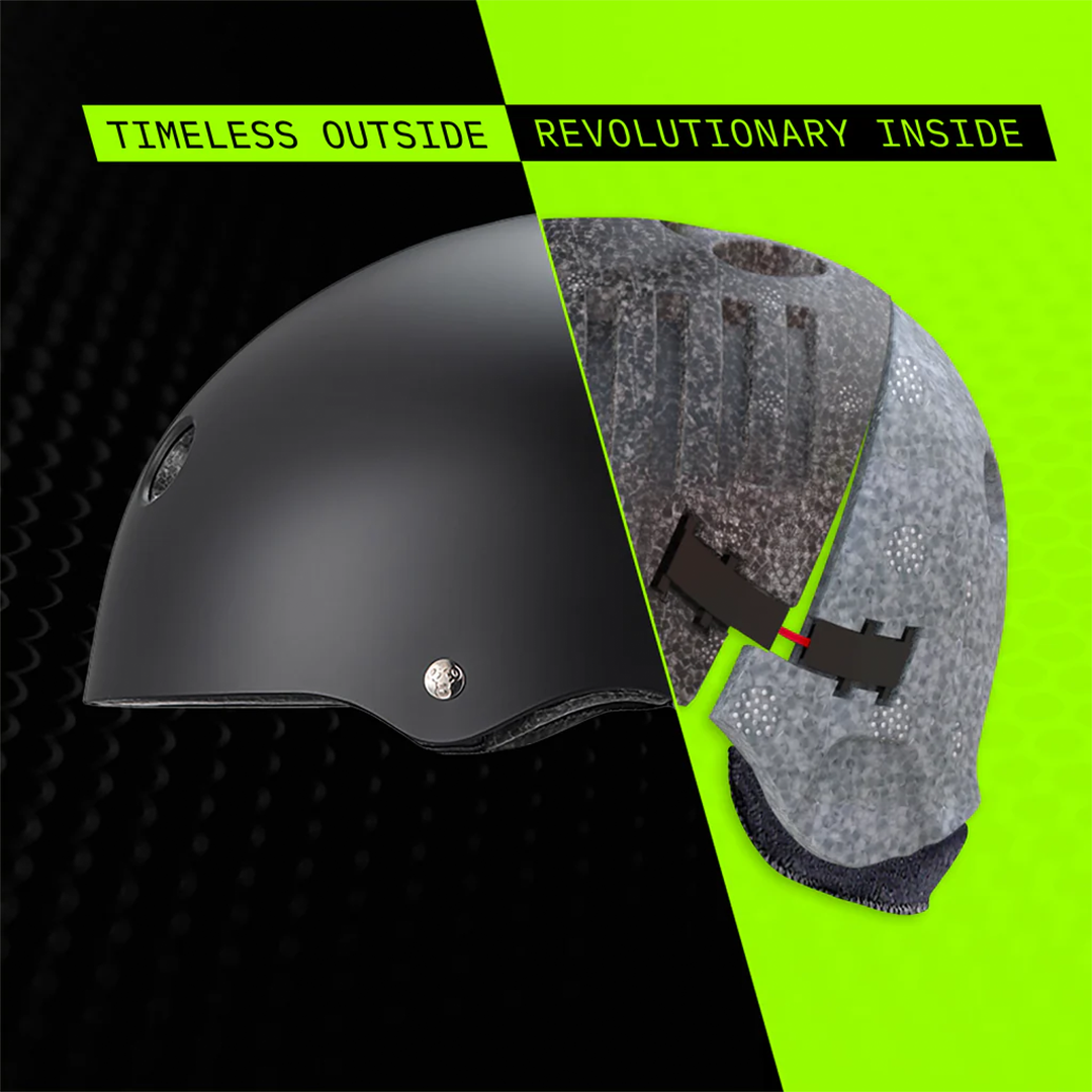 Triple 8 Deep Cover Matte Black Certified Helmet Hinge System