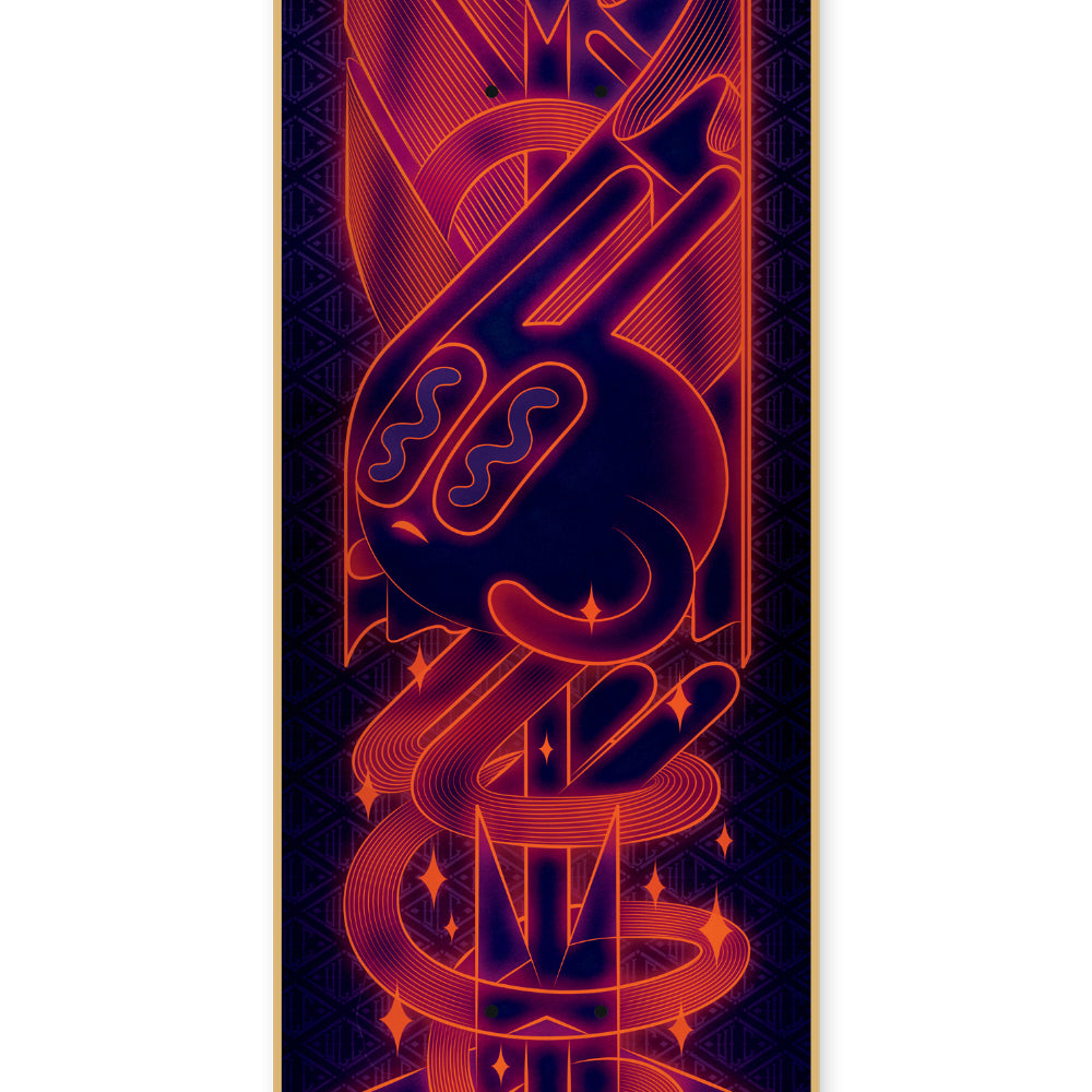 ULC Neon Skateboard Deck Close Up