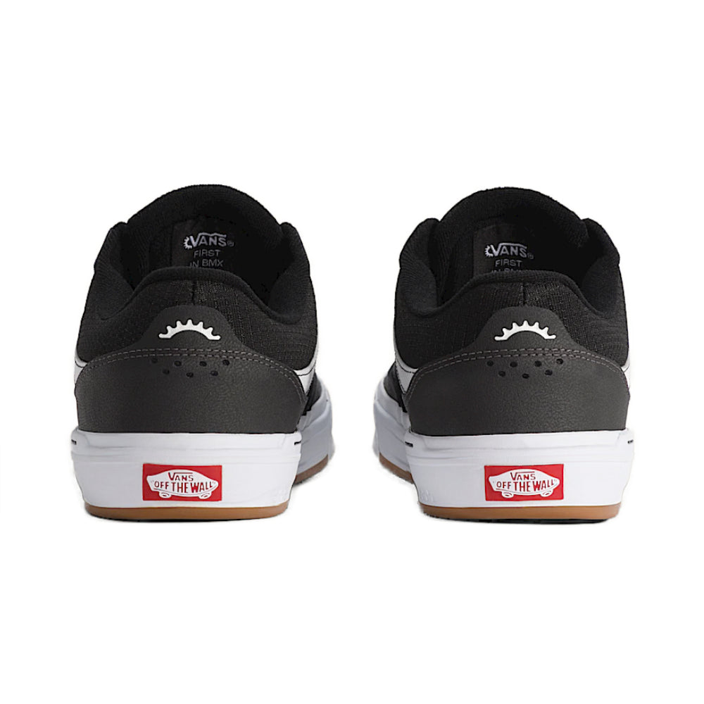 Vans BMX Proof Waffle Cup Black / White Shoes Back View