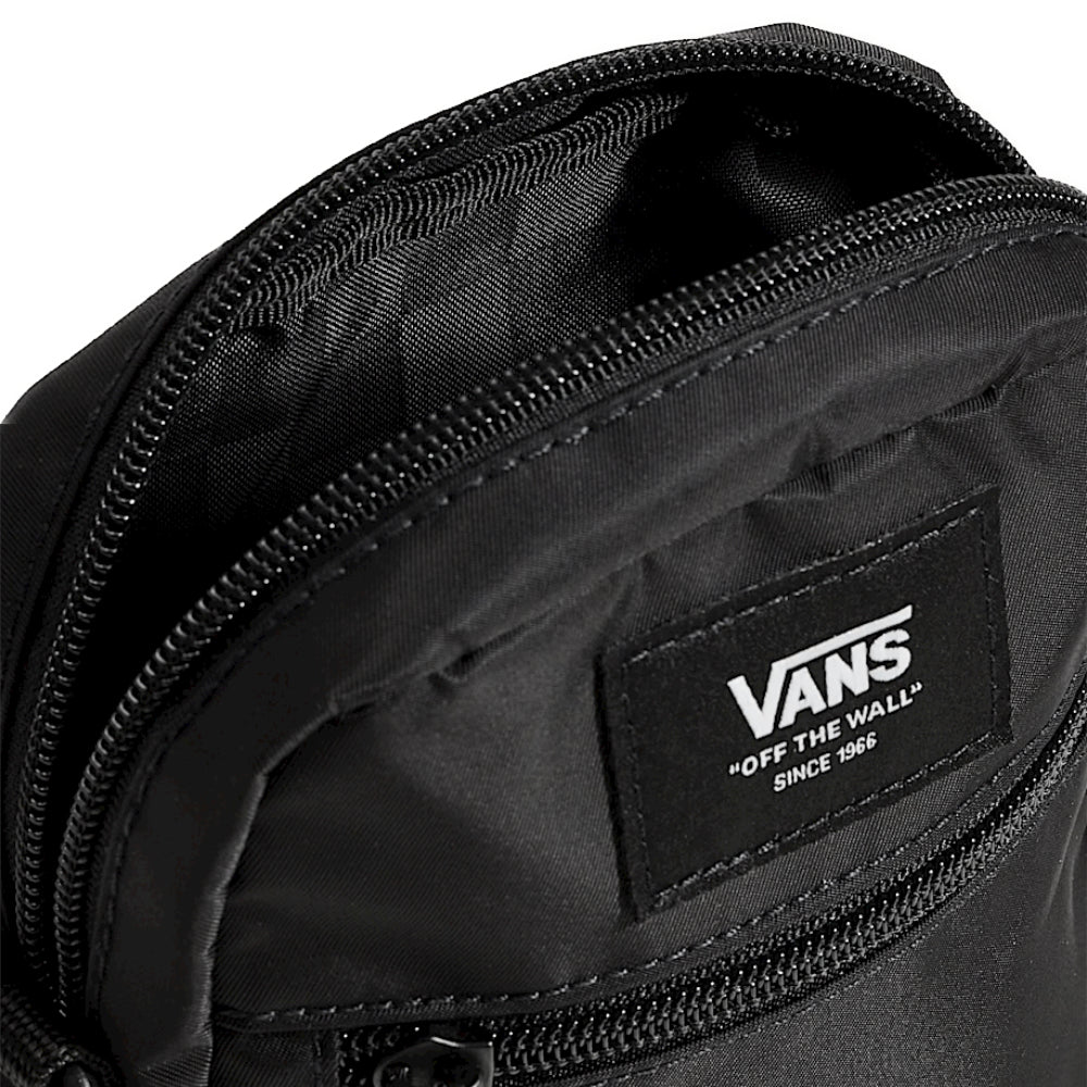 Vans Bail Shoulder Bag Black Opened With Logo