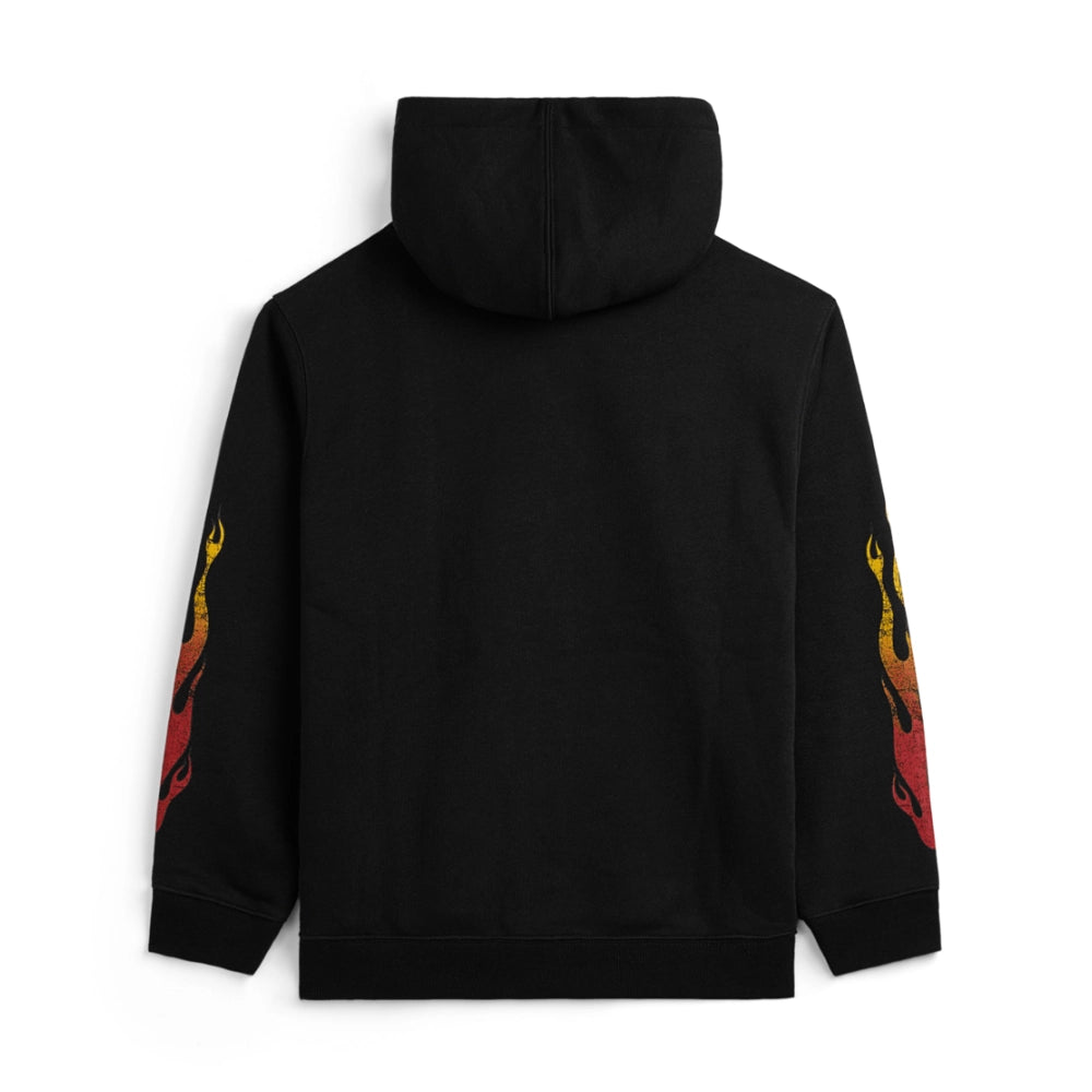 Vans Burnin' Up Full Zip Hoodie Black Back