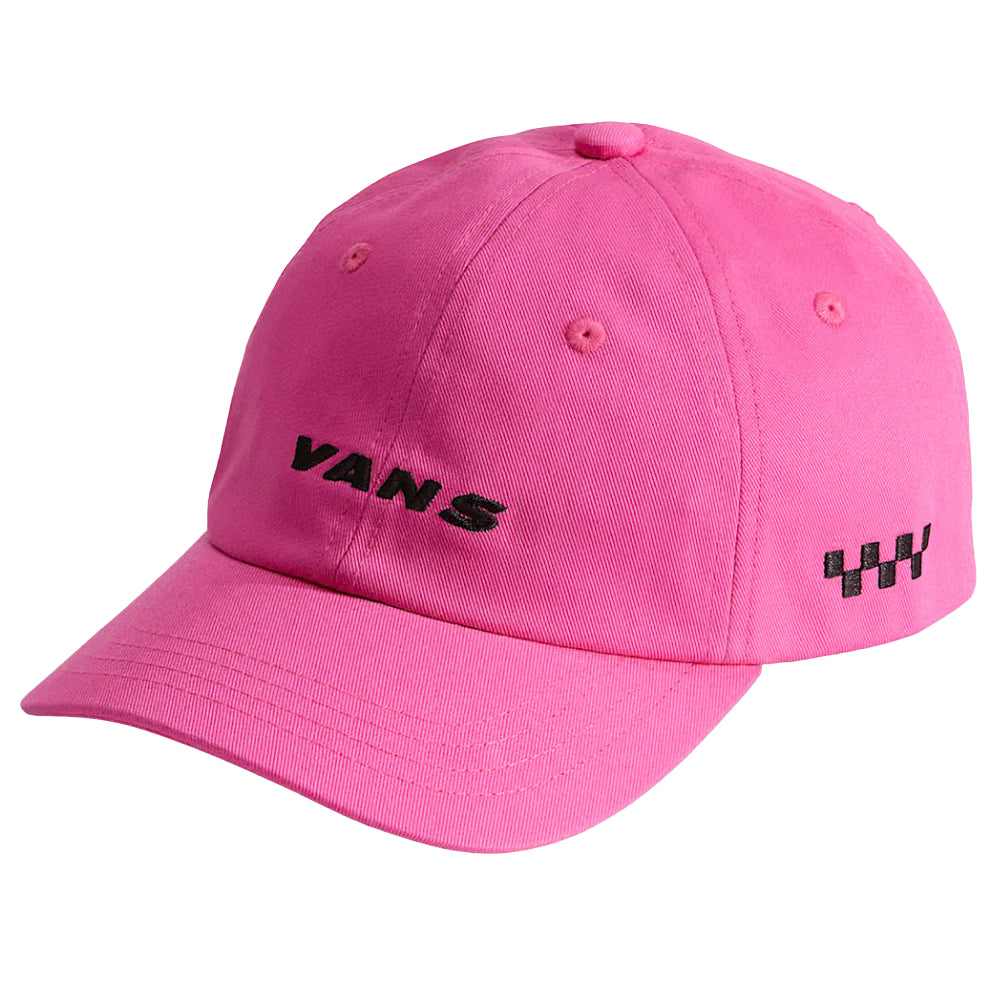 Vans Check Side Curved Bill Jockey Hat Pink Fizz Front