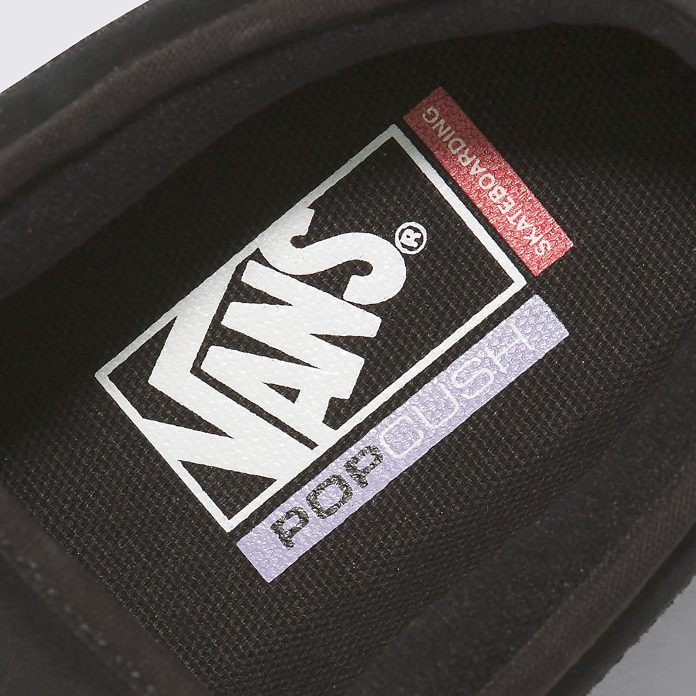 Vans Chukka Low Sidestripe Black Black / White Shoes Inside Pop Cush Insole
