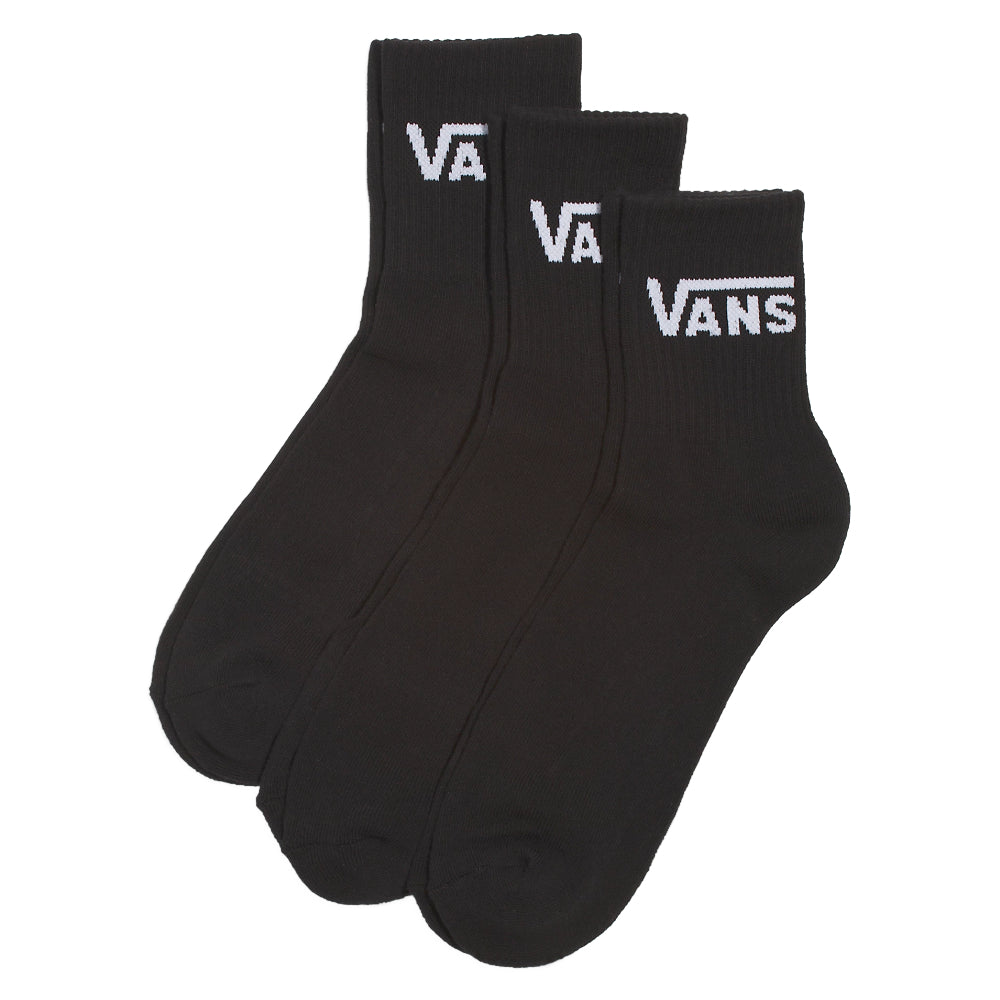 Vans Classic Half Crew Socks 3 Pack Black