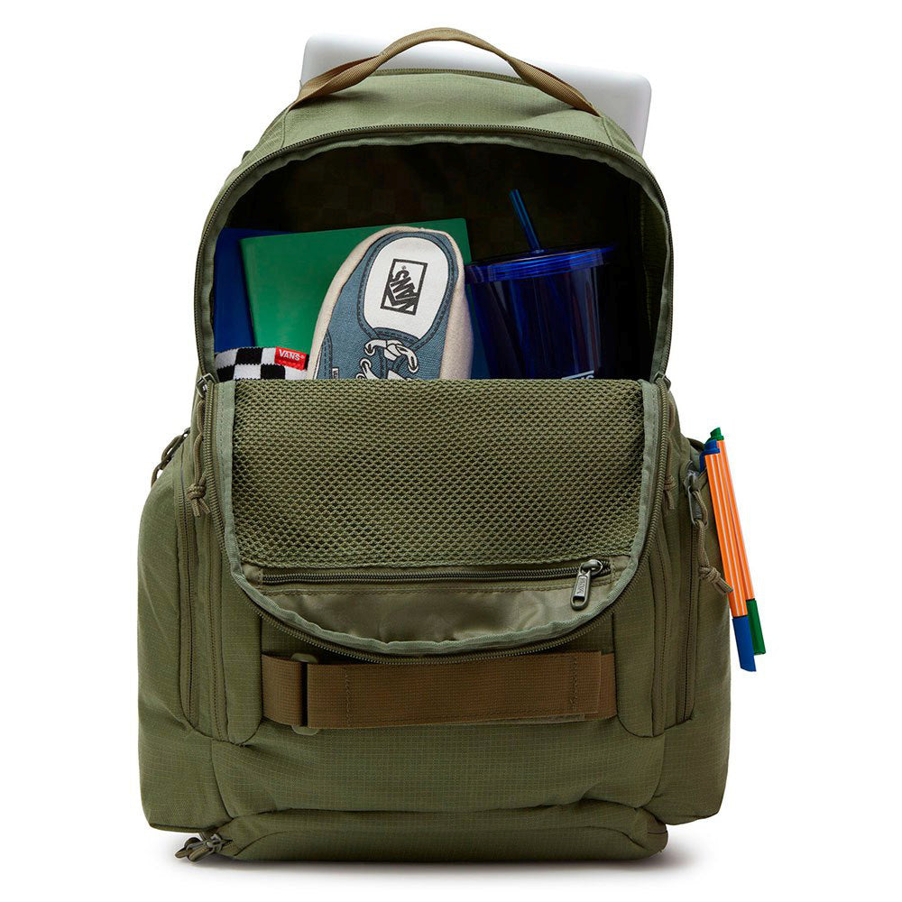 Vans DX Skatepack Bag Olivine Fully stacked