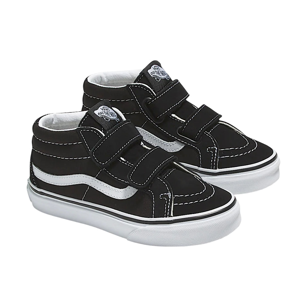 Vans Junior Sk8-Mid Reissue Shoes Black / True White Pair