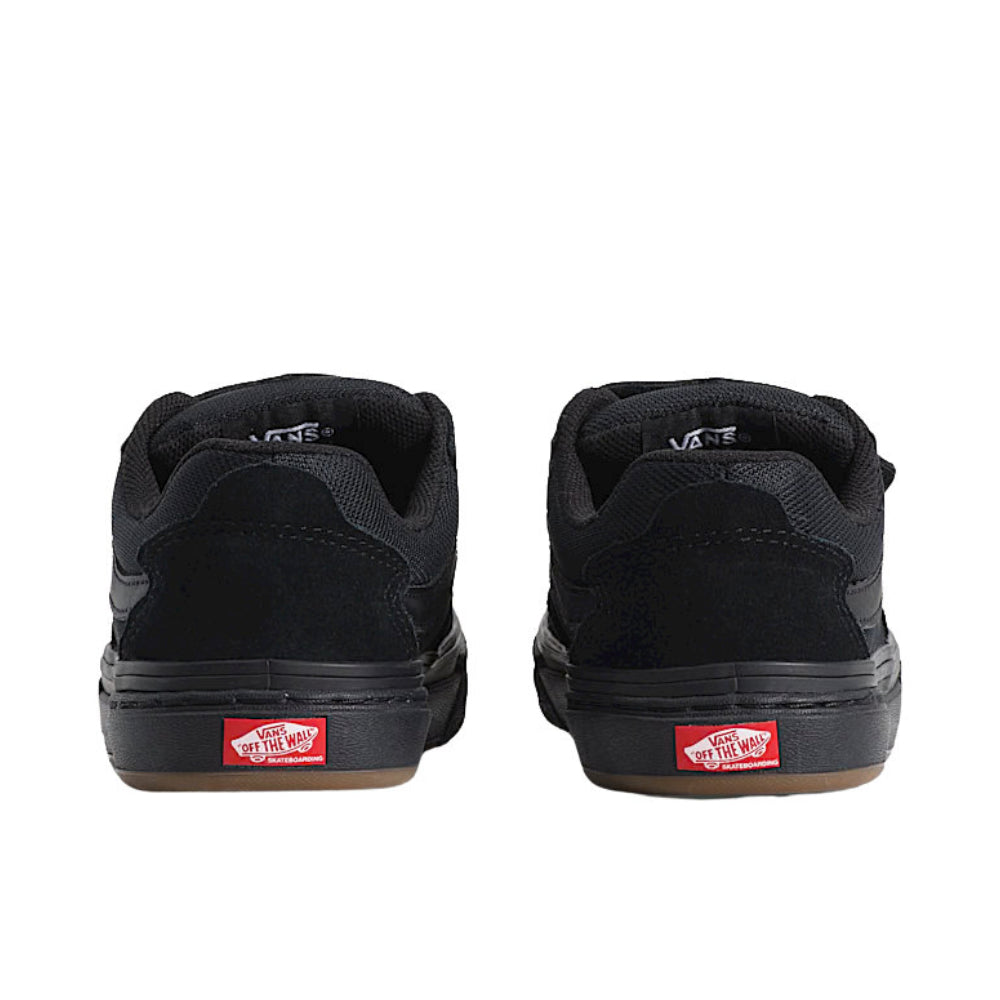 Vans Kids Skate Kyle Walker WaffleCup Velcro Shoes Blackout Back View
