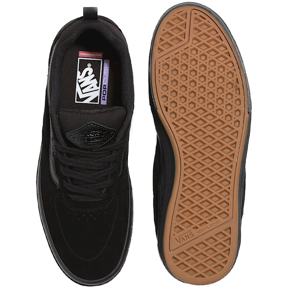Vans Kyle Walker Blackout Shoes Top / Bottom View