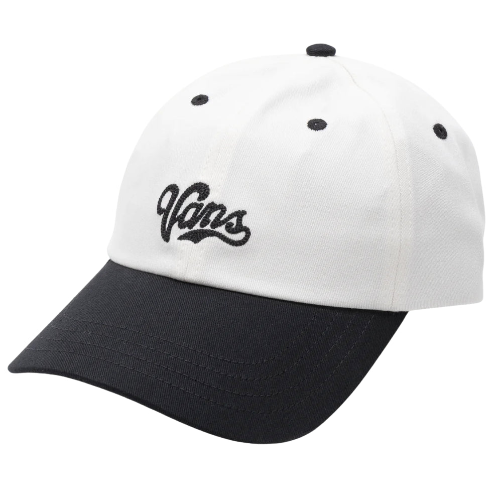 Vans Lefty Script Curved Bill Jockey Hat Black