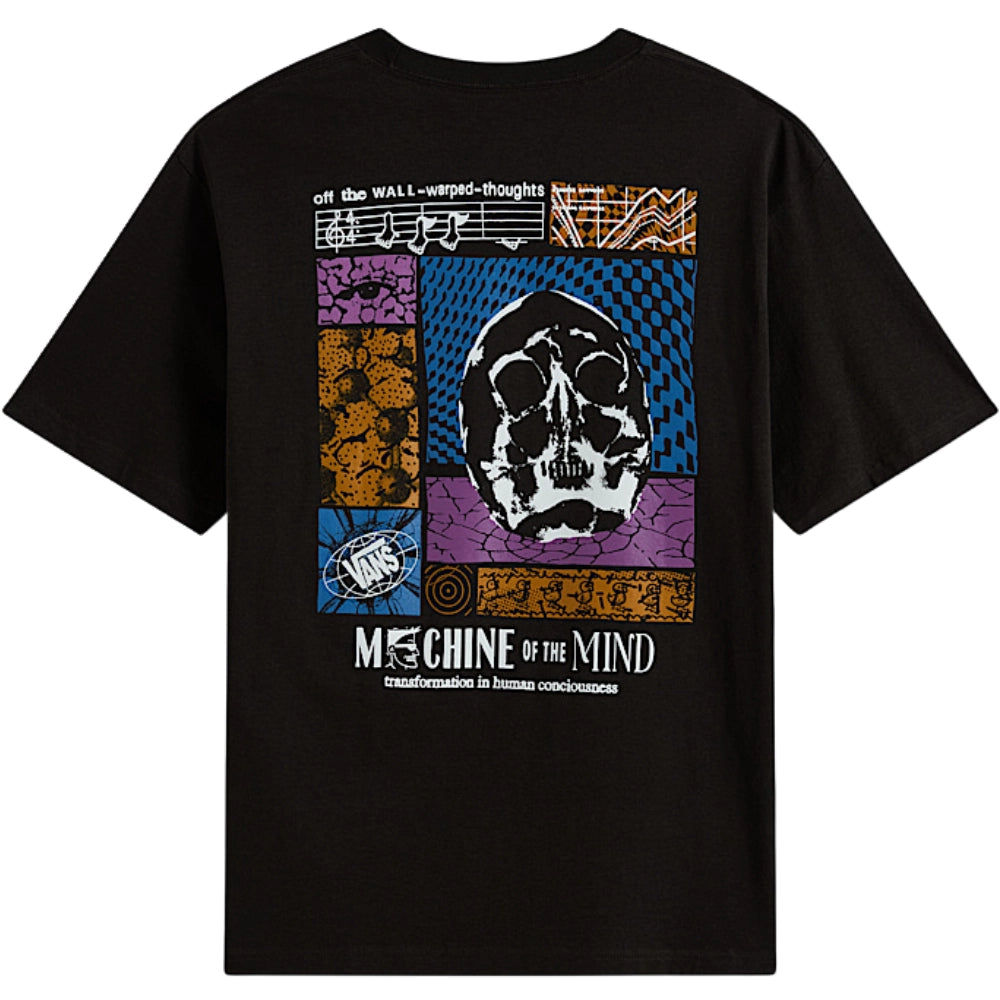 Vans Machine Mind Faded Black T-Shirt Back