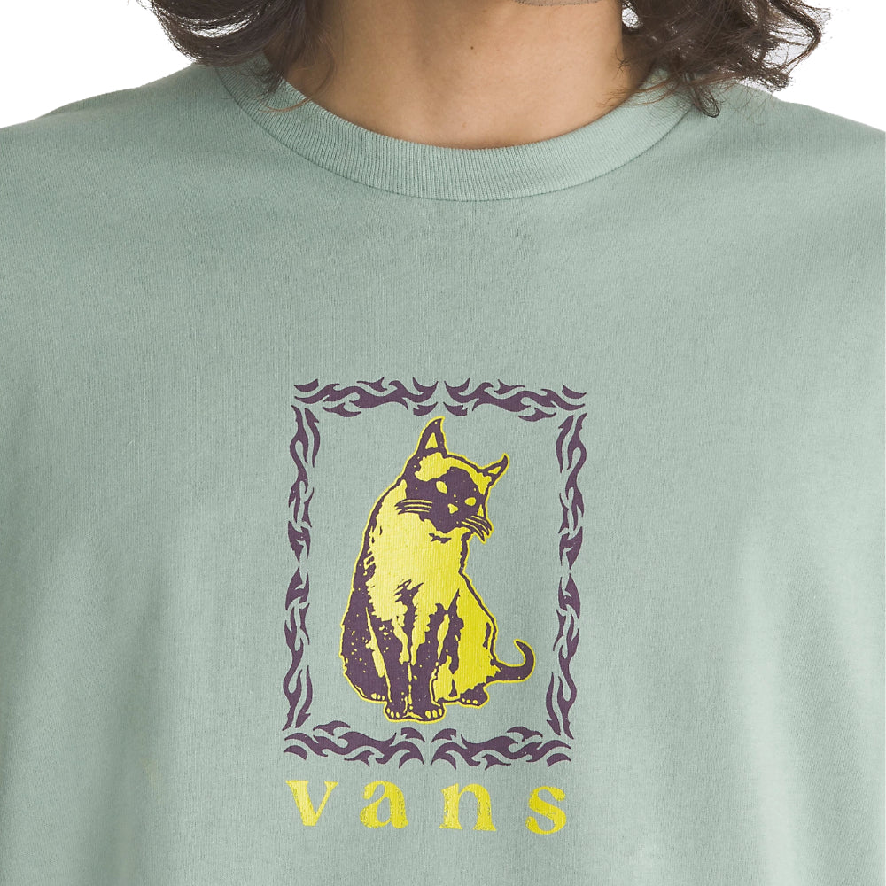 Vans Mischievous T-Shirt Iceberg Green Close Up