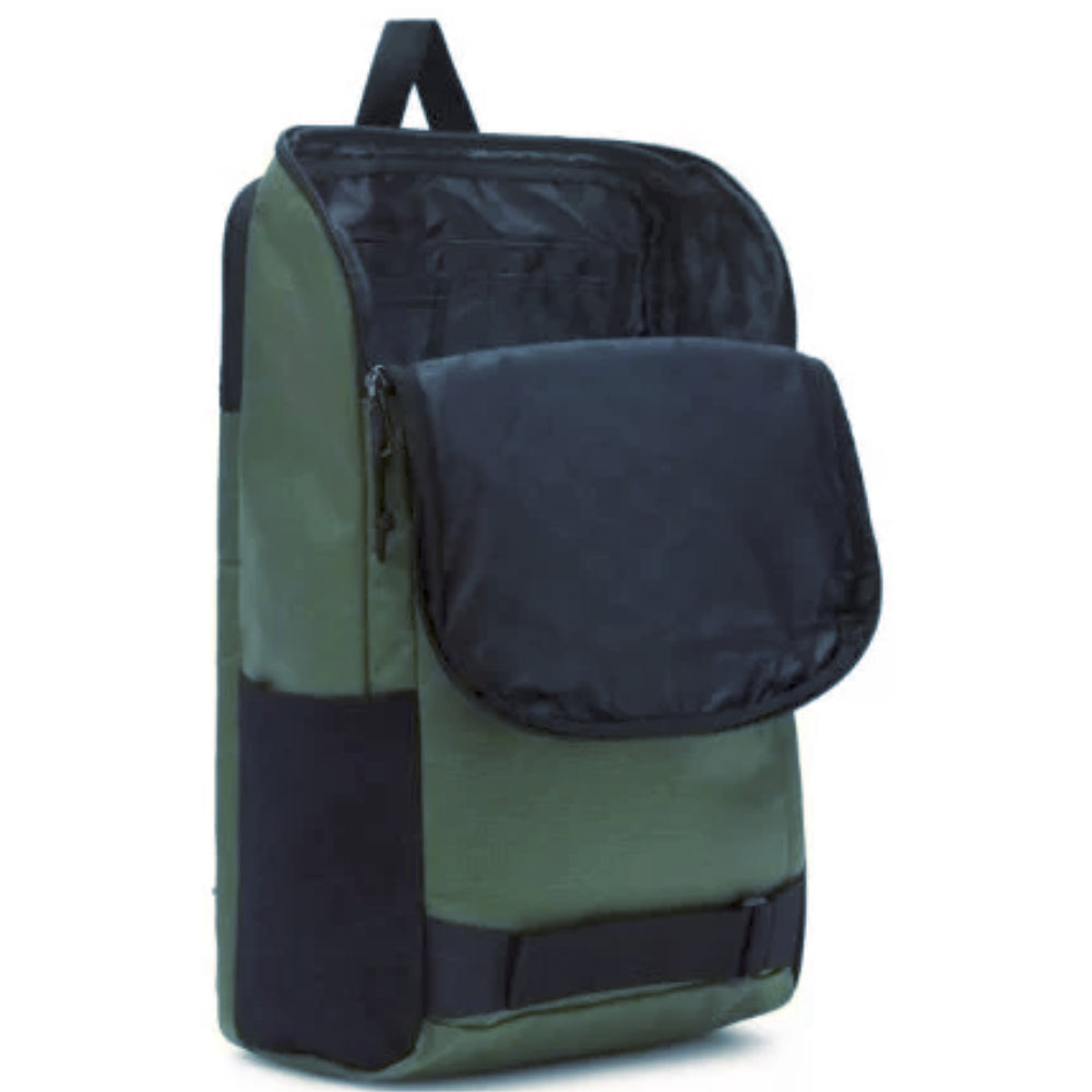 Vans Obstacle Skatepack Bag Bistro Green Opened lip