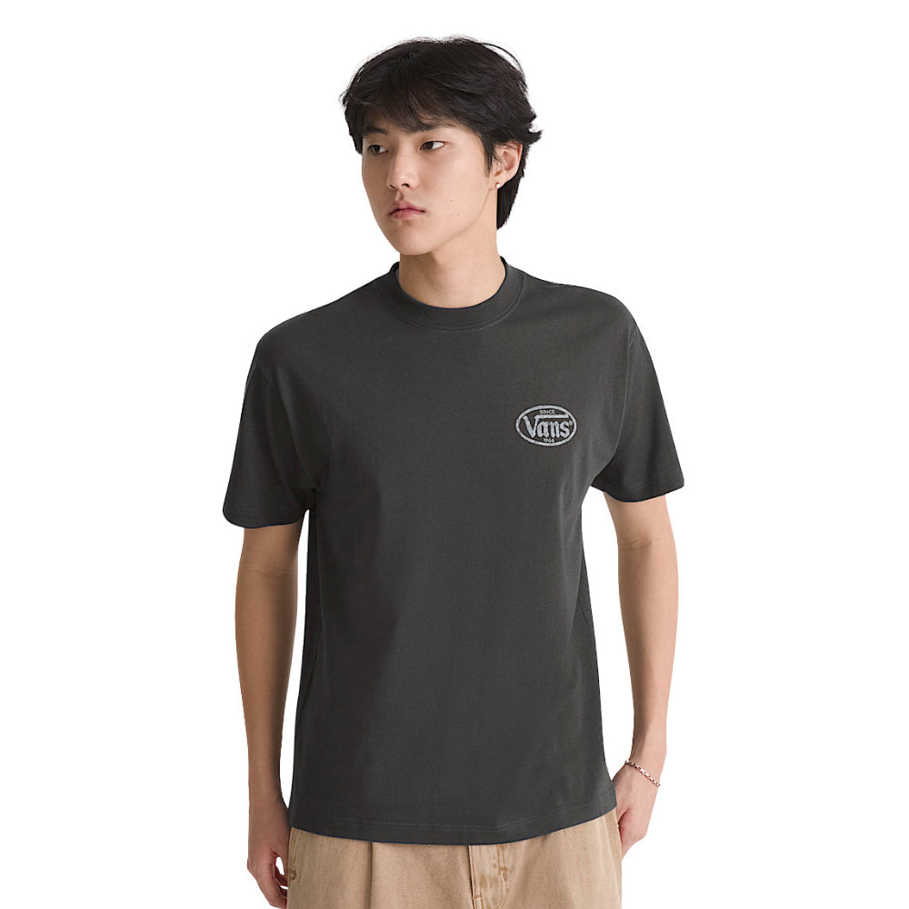 Vans Painted Rose T-Shirt Faded Black Model Front