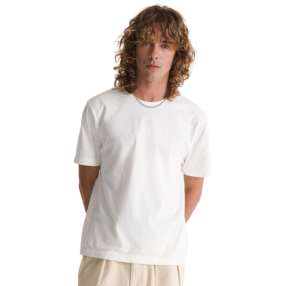 Vans Premium Shrunken T-Shirt Faded Egret White Model