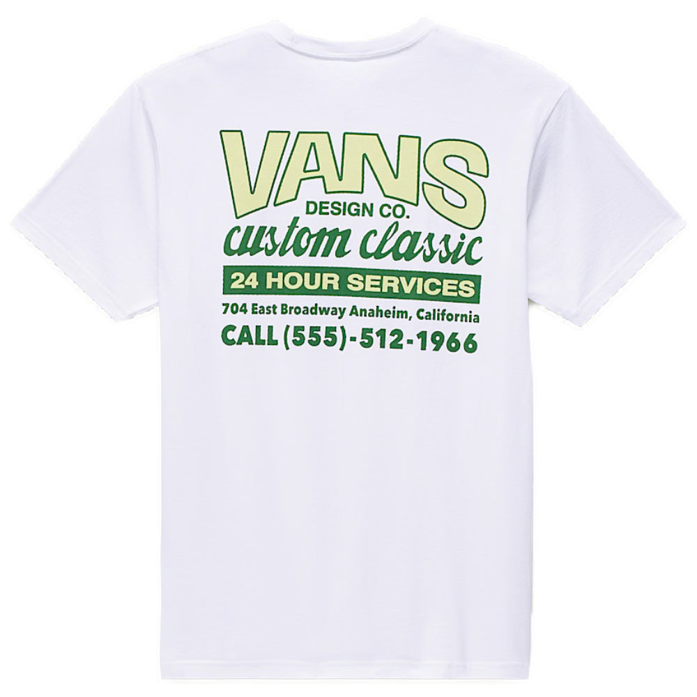 Vans Shop Front T-Shirt White Back View