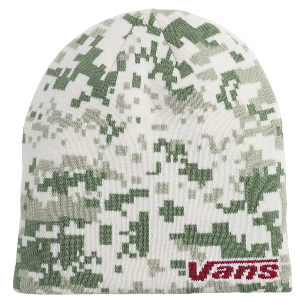 Vans Skull Beanie Neutral Olive Green / Marshmallow White