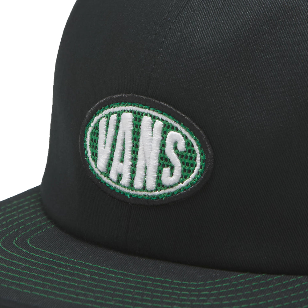 Vans Spray On Jockey Hat Black Close Up Logo