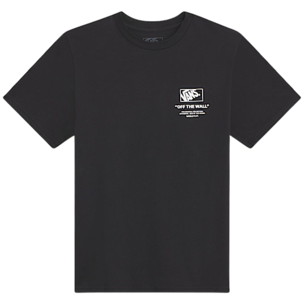 Vans Staked Hi T-Shirt Black / White Front