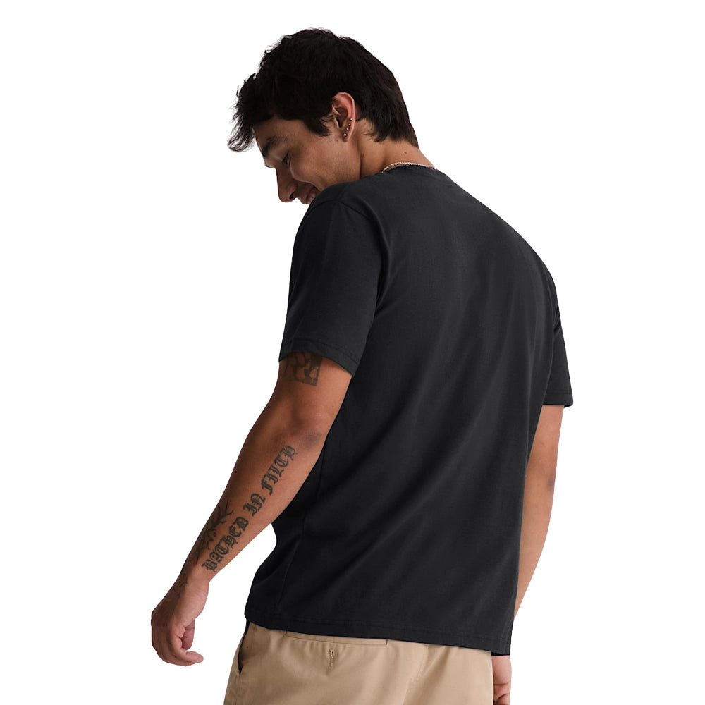 Vans Stretch Logo Fill T-Shirt Black Model Back View