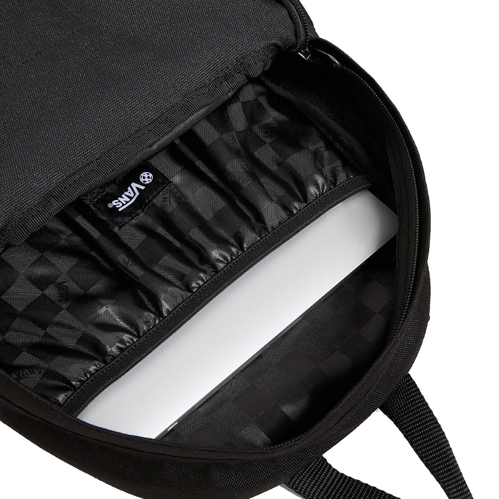 Vans The Midi Backpack Black Inside Laptop Pocket
