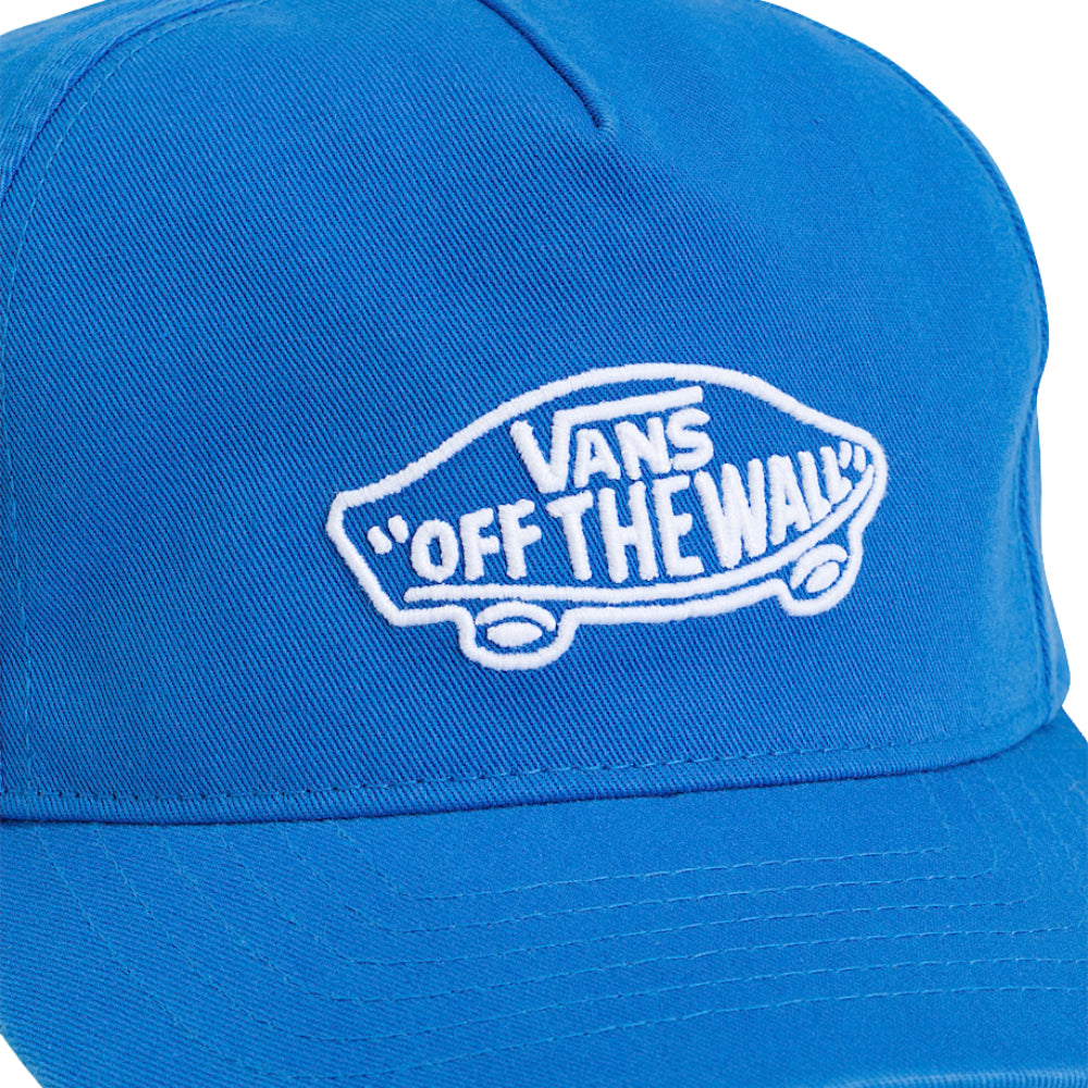 Vans Youth Classic Snapback Hat Bright Azure Close Up Front