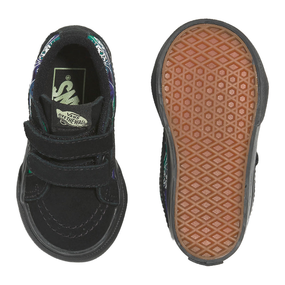 Vans Youth Sk8-Mid Reissue Velcro Midnight Glow - Shoes Top / Under View