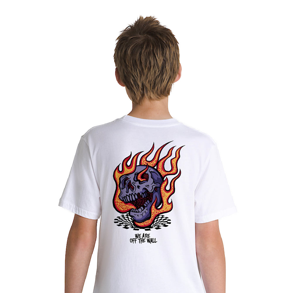 Vans Youth Vortex T-Shirt White Model Back