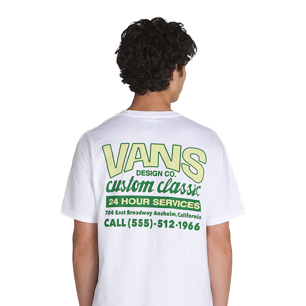 Vans Shop Front T-Shirt White Model Back