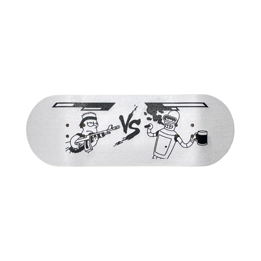 Victory Bart VS Bender 34mm Pro Fingerboard Deck Side View