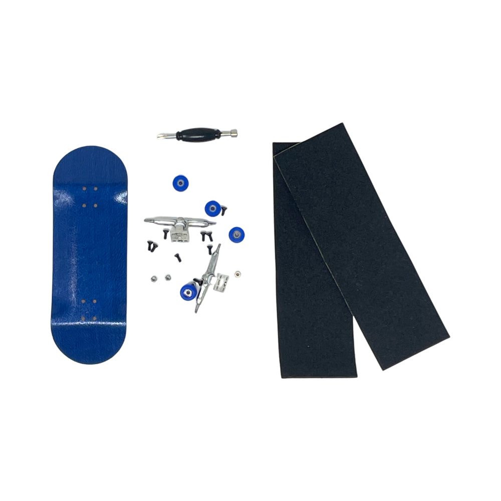 Victory Fingerboard DIY Kit BLANK EDITION 34mm Blue Top View