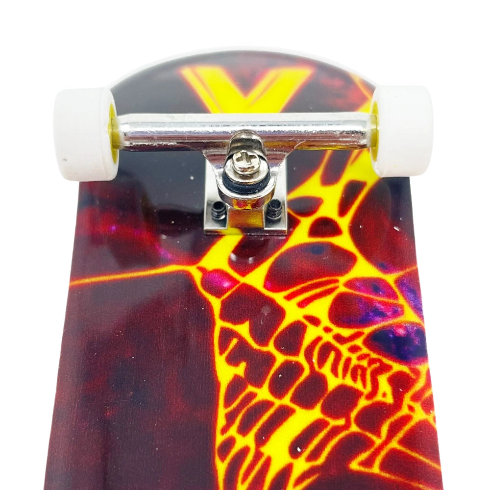 Victory Fingerboards Galactic Web 34mm Pro Complete Inverted Trucks Close up