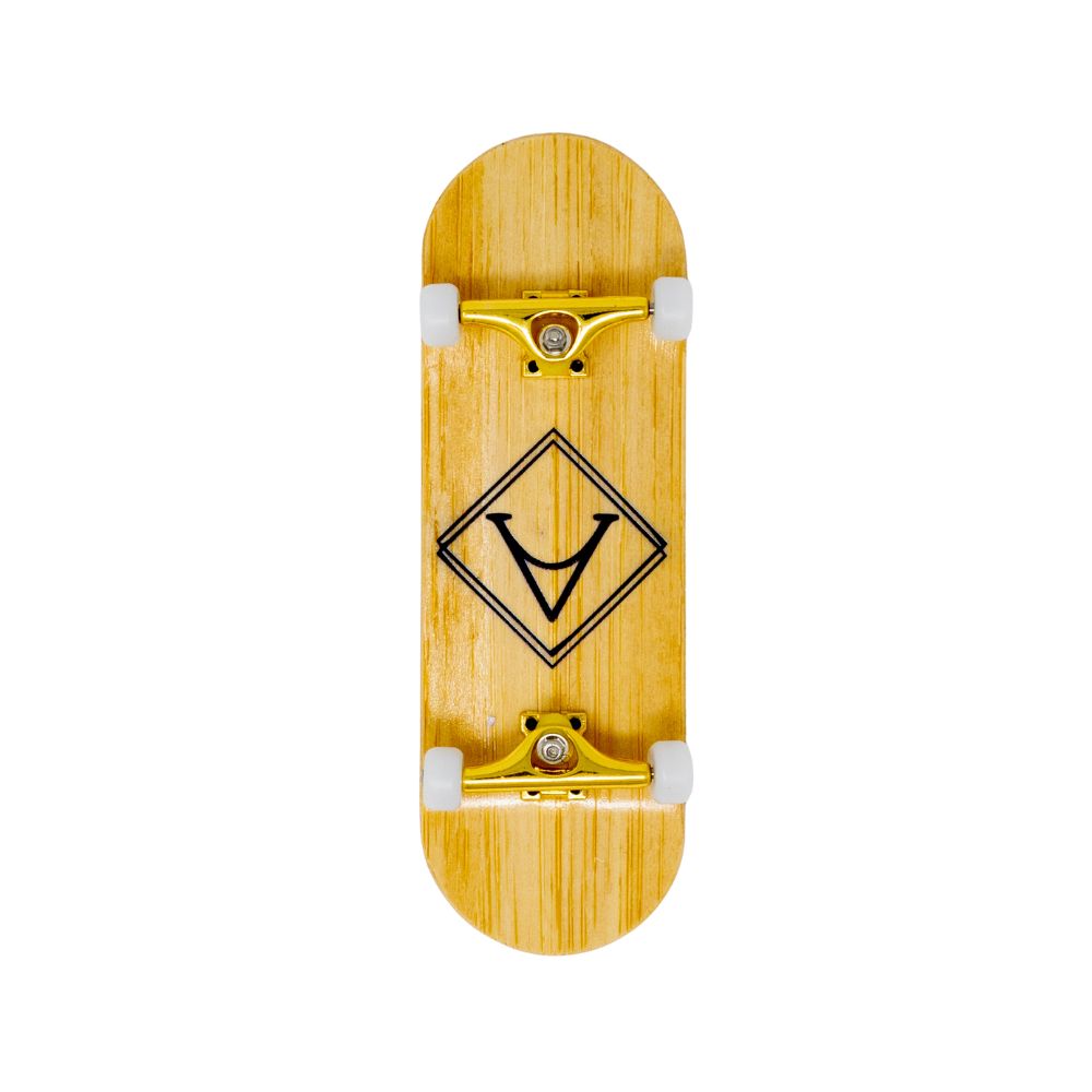Victory Fingerboard Complete 32mm Plain Gold White 1