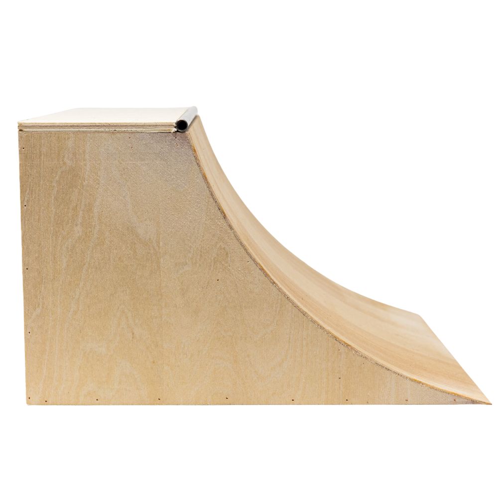 Victory Fingerboards MEGA Wooden Quarter Pipe Obstacle Side View