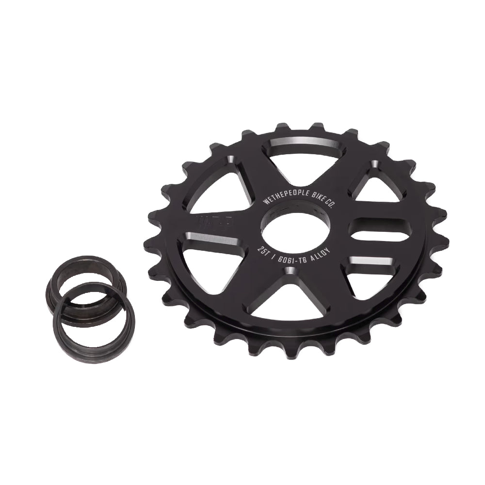 We The People Logic BMX Sprocket 25T Black With Adaptor