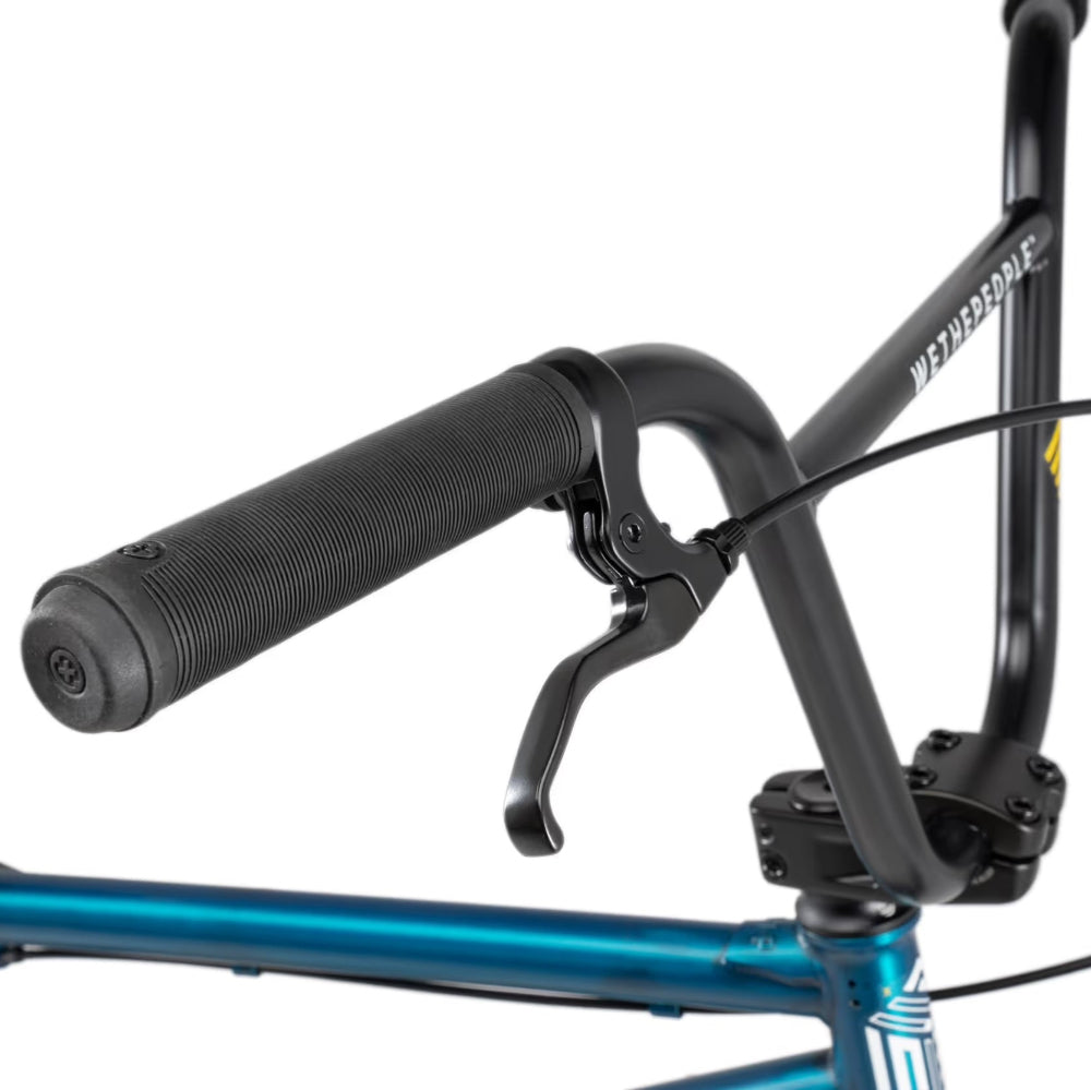 We The People Arcade 20in Matt Translucent Teal 20.5TT BMX Complete Bars And Grips