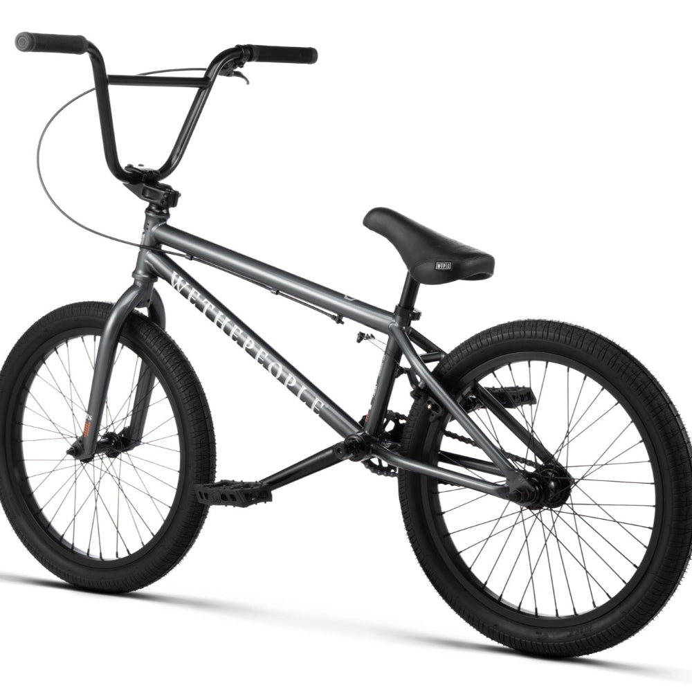 We The People Thrillseeker 20in Gun Metal Grey 20.5TT BMX Complete Back Angle