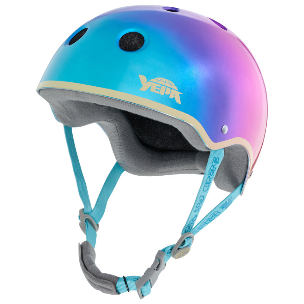 Yepa T-Shell Pro Lizzie Armanto Certified Helmet Metallic Lake Sunset Left Front View With Logo