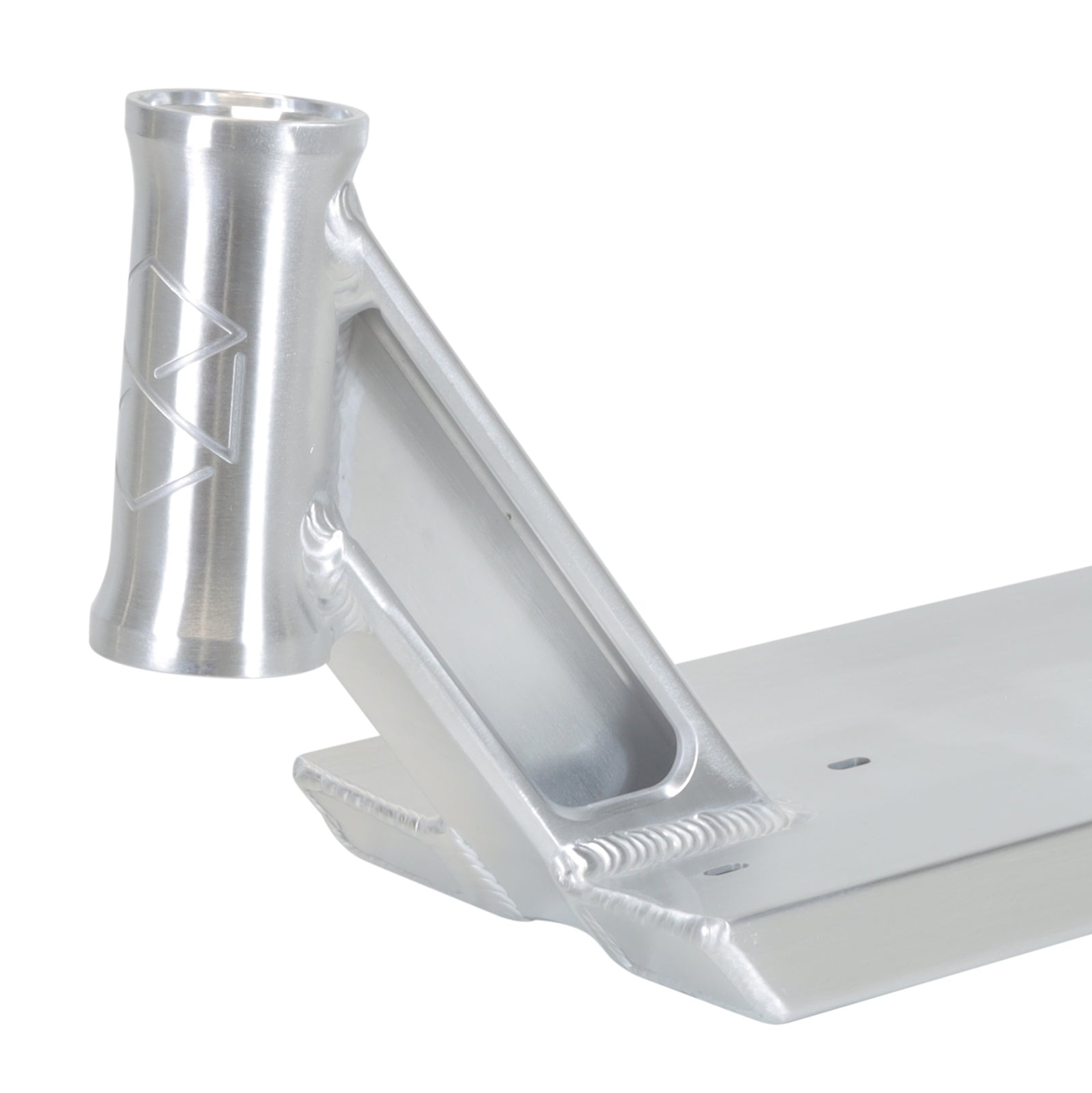 Native Advent Refined Raw - Scooter Deck Neck Headtube Angle View