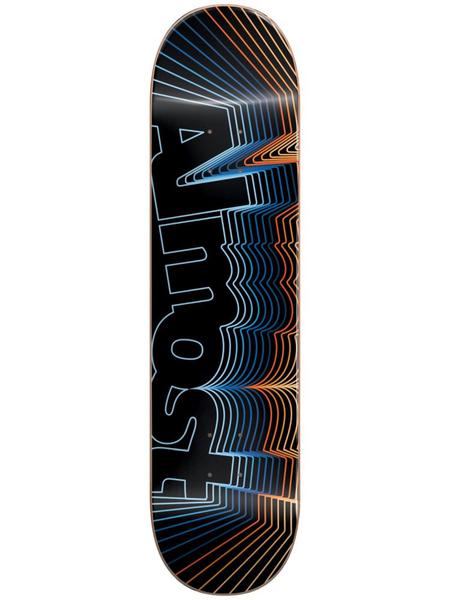 Almost Vibrate Logo Black 8.25 - Skateboard Deck