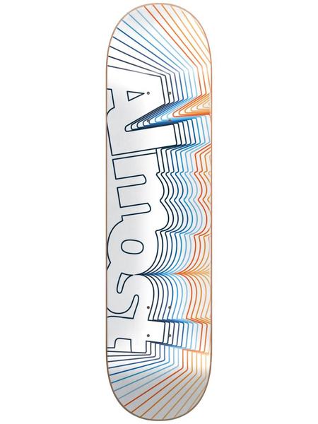 Almost Vibrate Logo White 8.5 - Skateboard Deck
