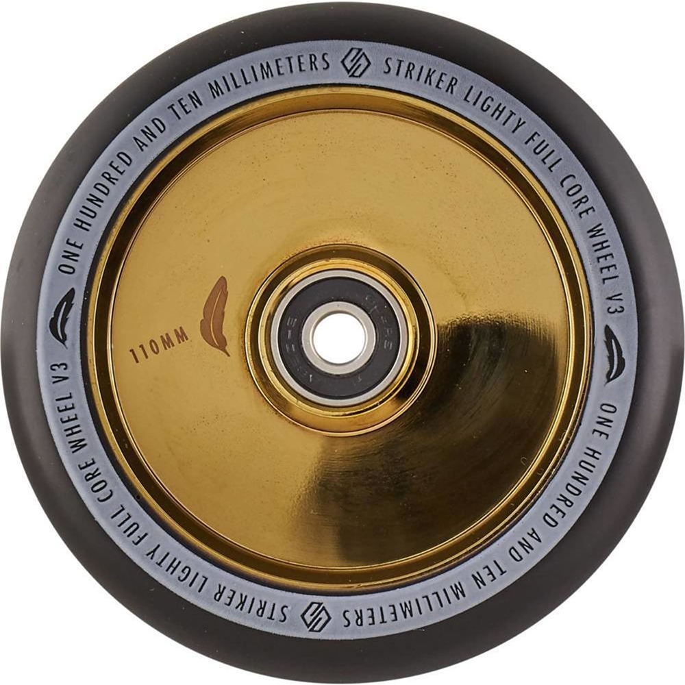 Striker Lighty Fullcore 110mm (PAIR) - Scooter Wheels Gold