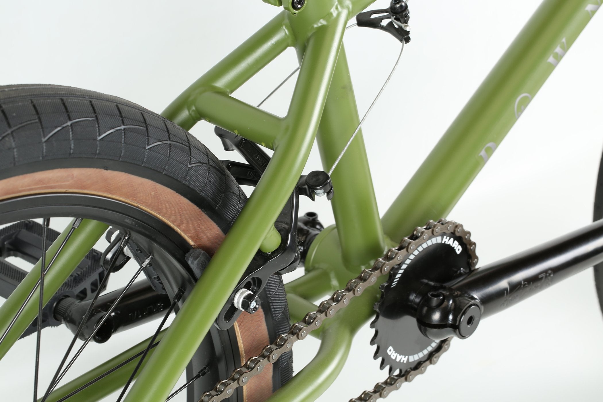 Haro Downtown DLX Army Green 2021 - BMX Complete Sprocket Cranks