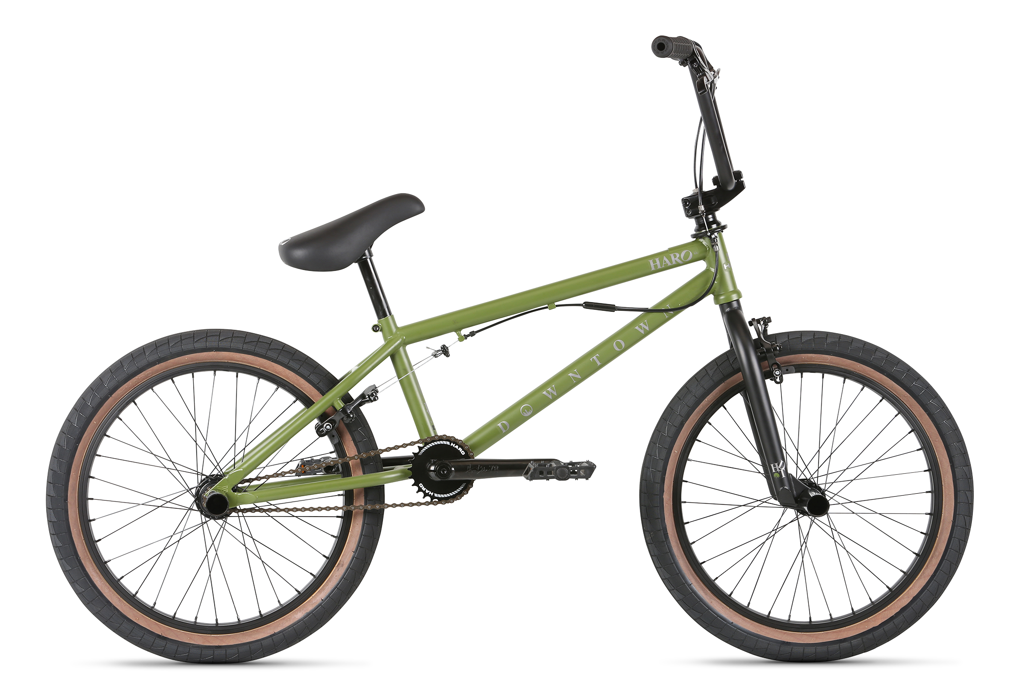 Haro Downtown DLX Army Green 2021 - BMX Complete Full