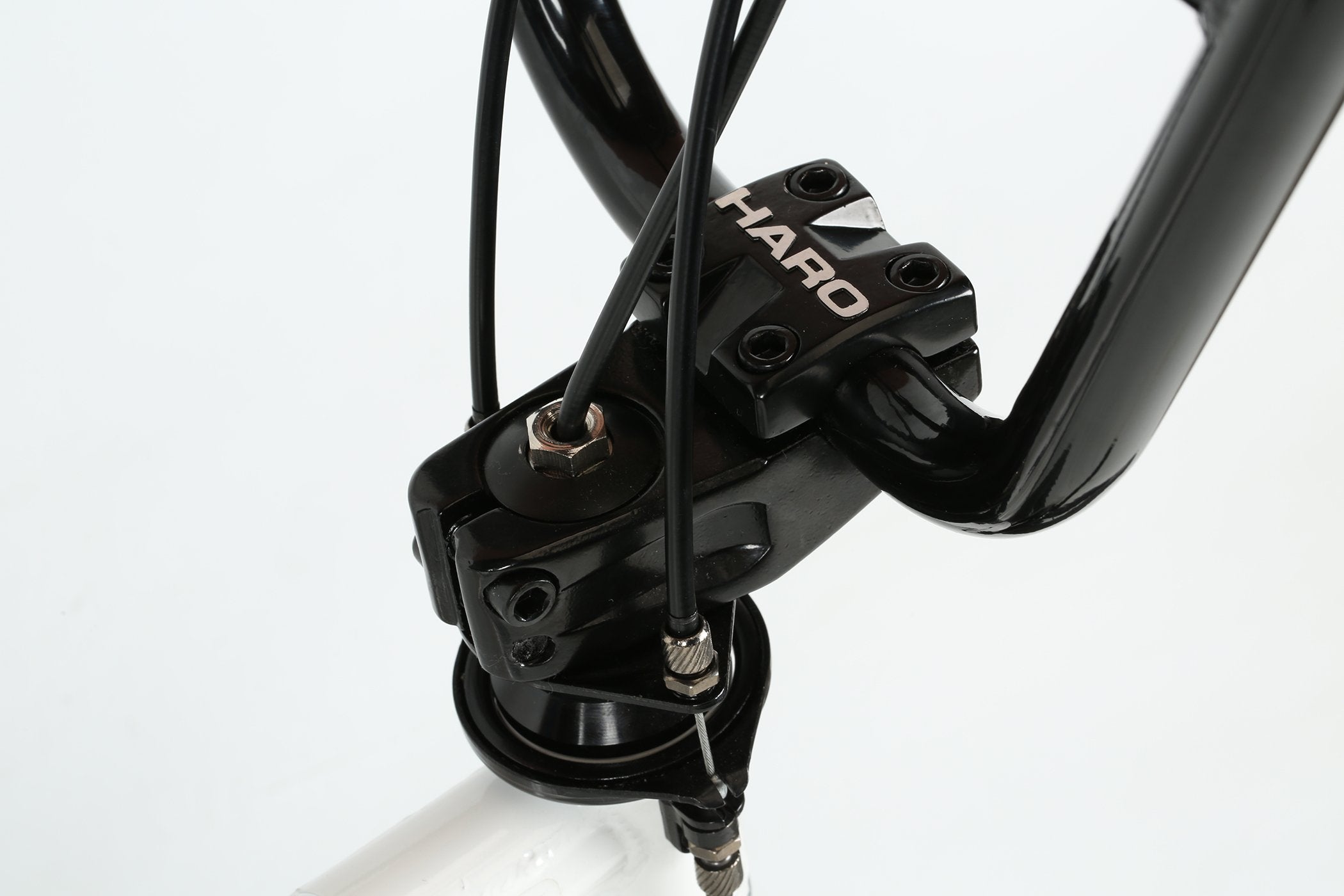 Haro Downtown DLX White 2021 - BMX Complete Stem Gyro